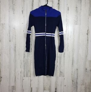 Codigo blue full zip long sleeve dress size large